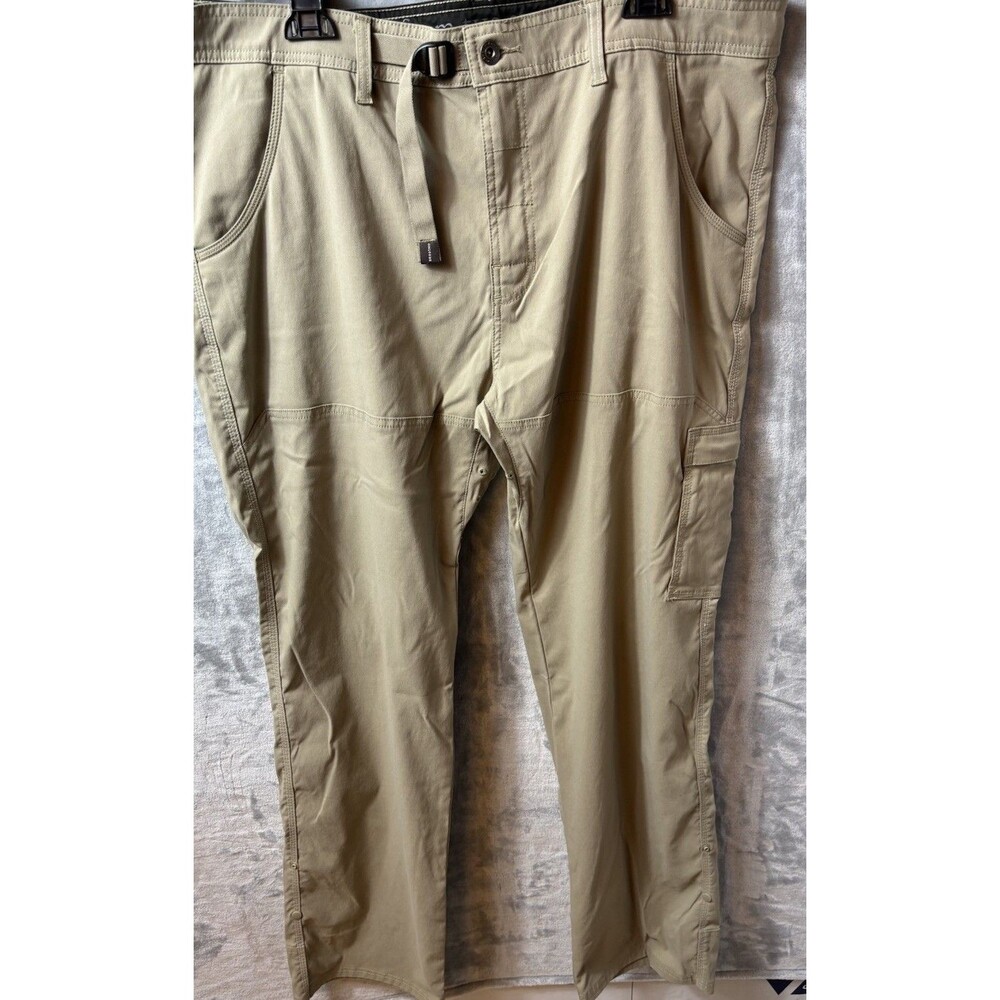 Prana Men’s Cargo Pants Khaki Tan Size 40x36 Pockets Outdoor